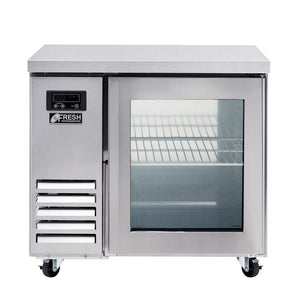 FRESH GLASS DOOR FRIDGE FT-900RG